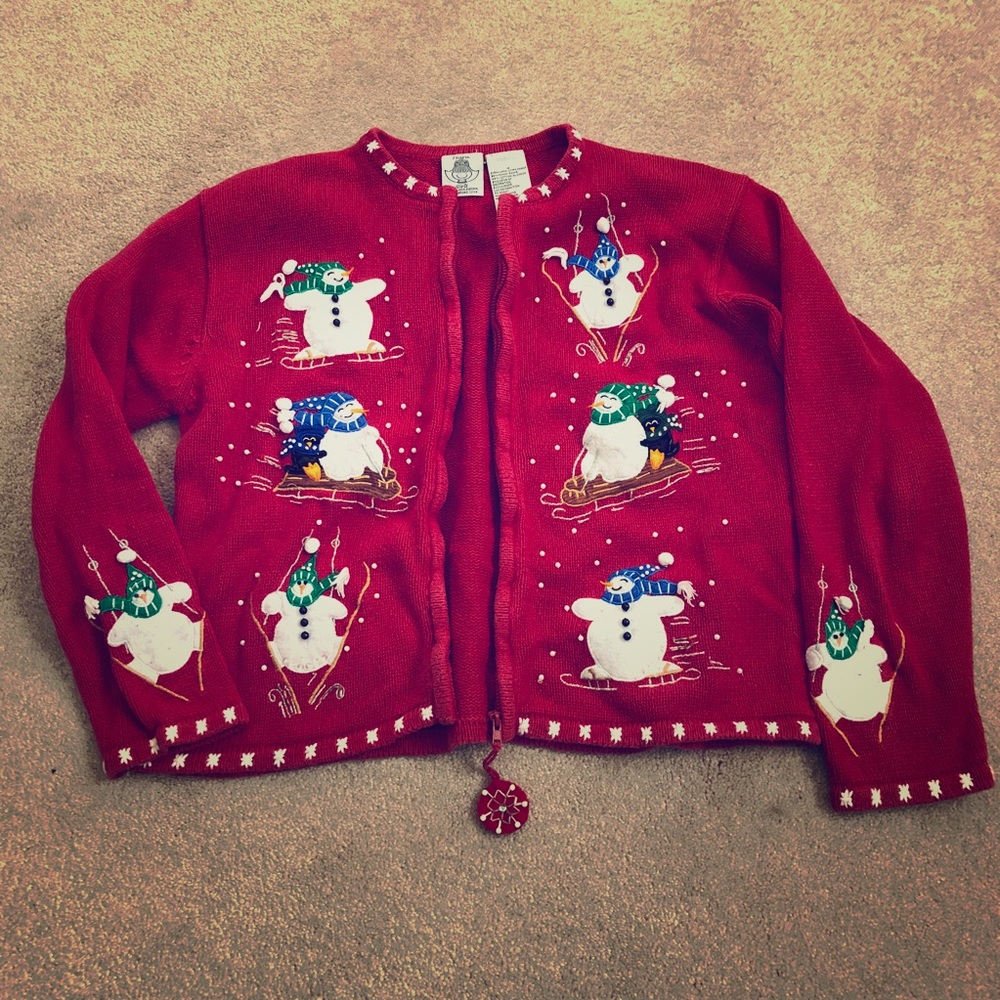 Snowman ugly sweater